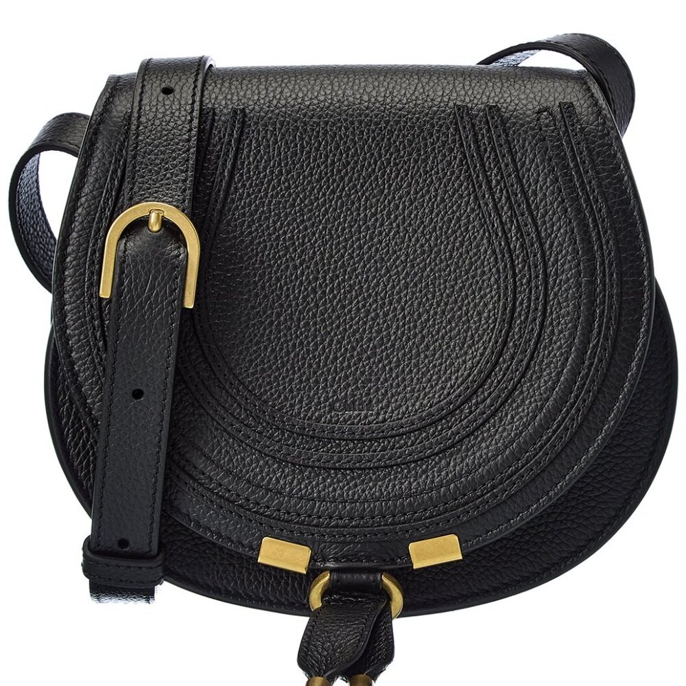 Chloe Marcie Small Leather Saddle Bag